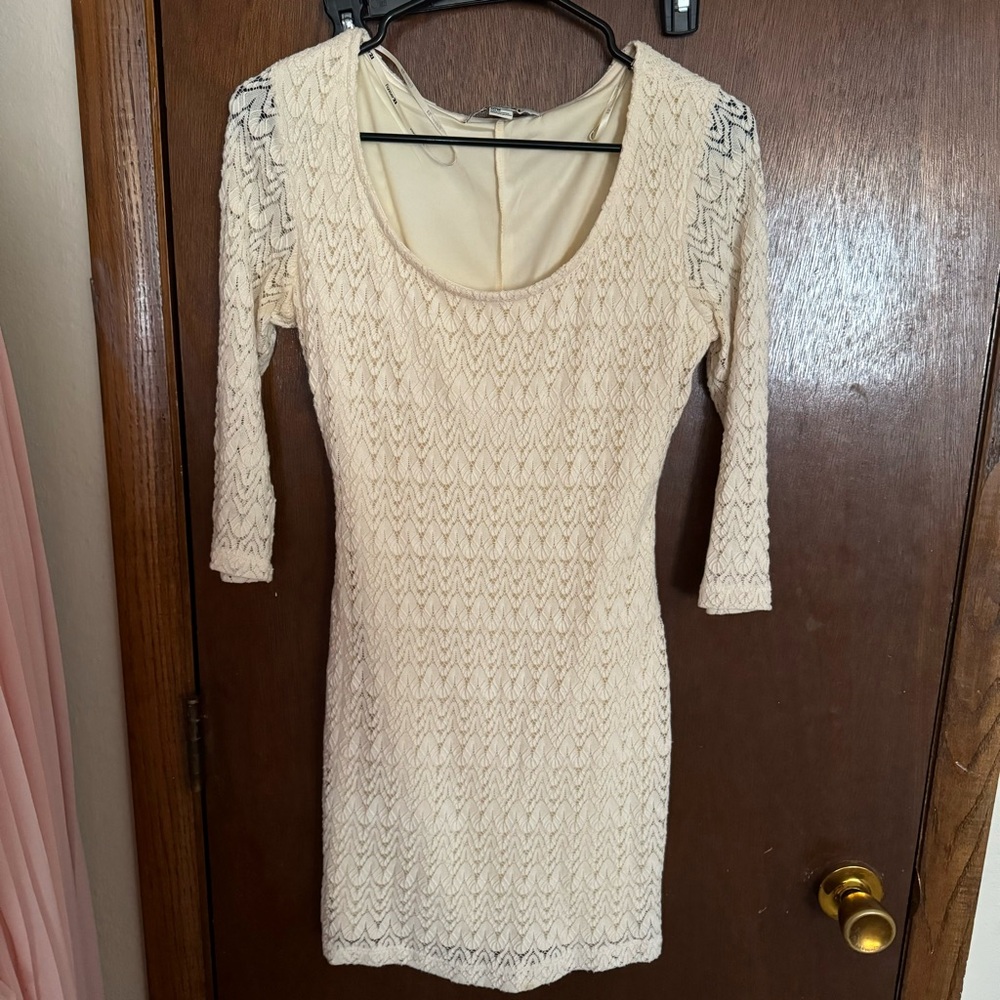 VINTAGE Forever 21 Long Sleeve Lace Mini Dress